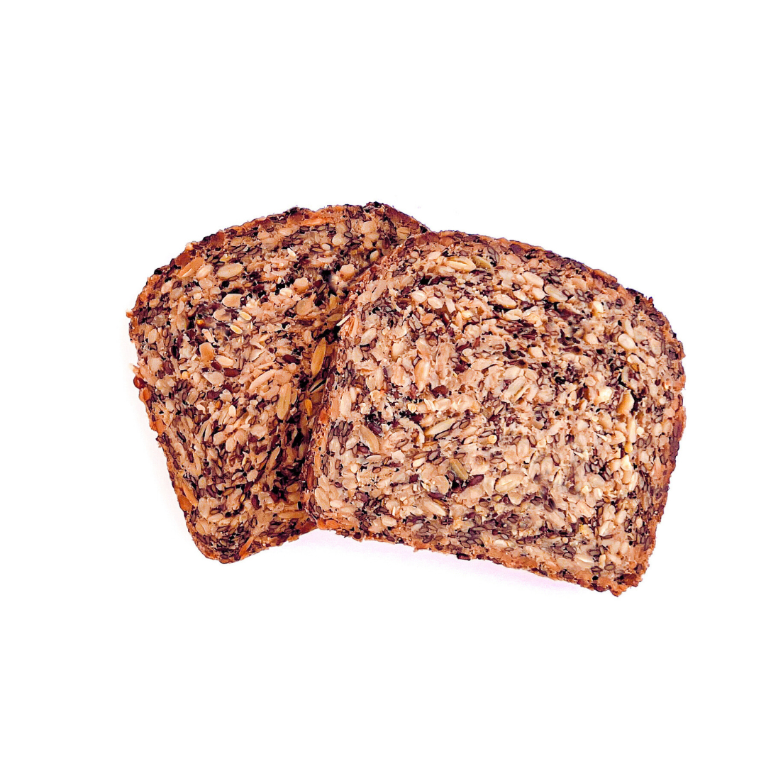 Pan de Semillas bajo en carbos, vegano y sin gluten