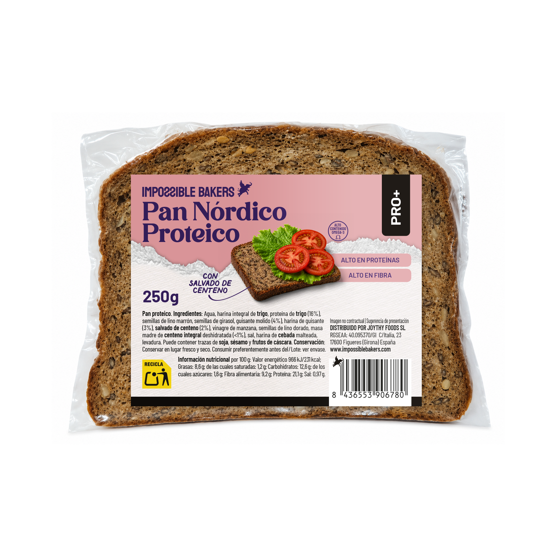 Protein Sliced Bread with Seeds