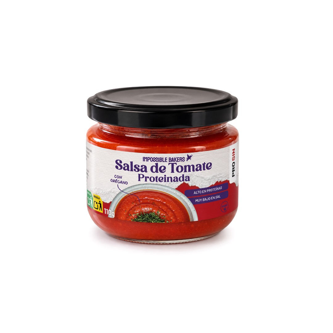 Salsa de tomate proteica con orégano