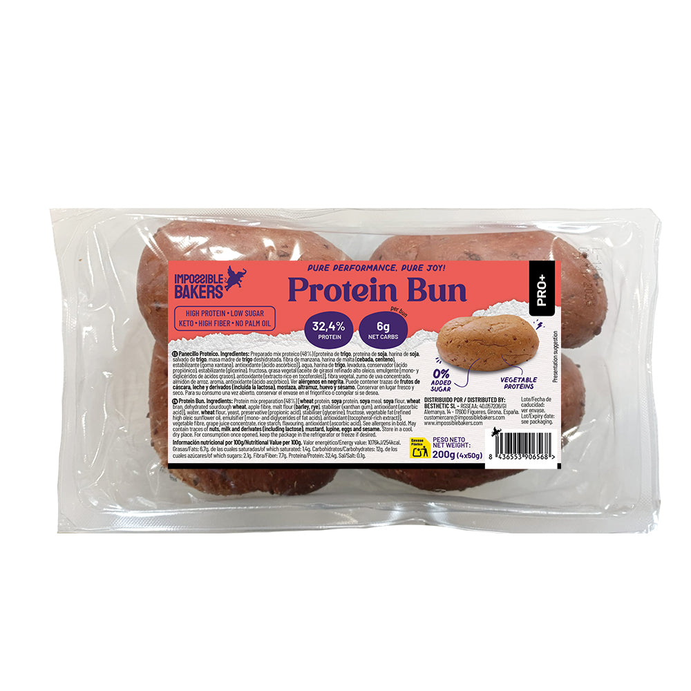 panecillo tipo brioche alto en proteína, low carb y sin azúcar añadido